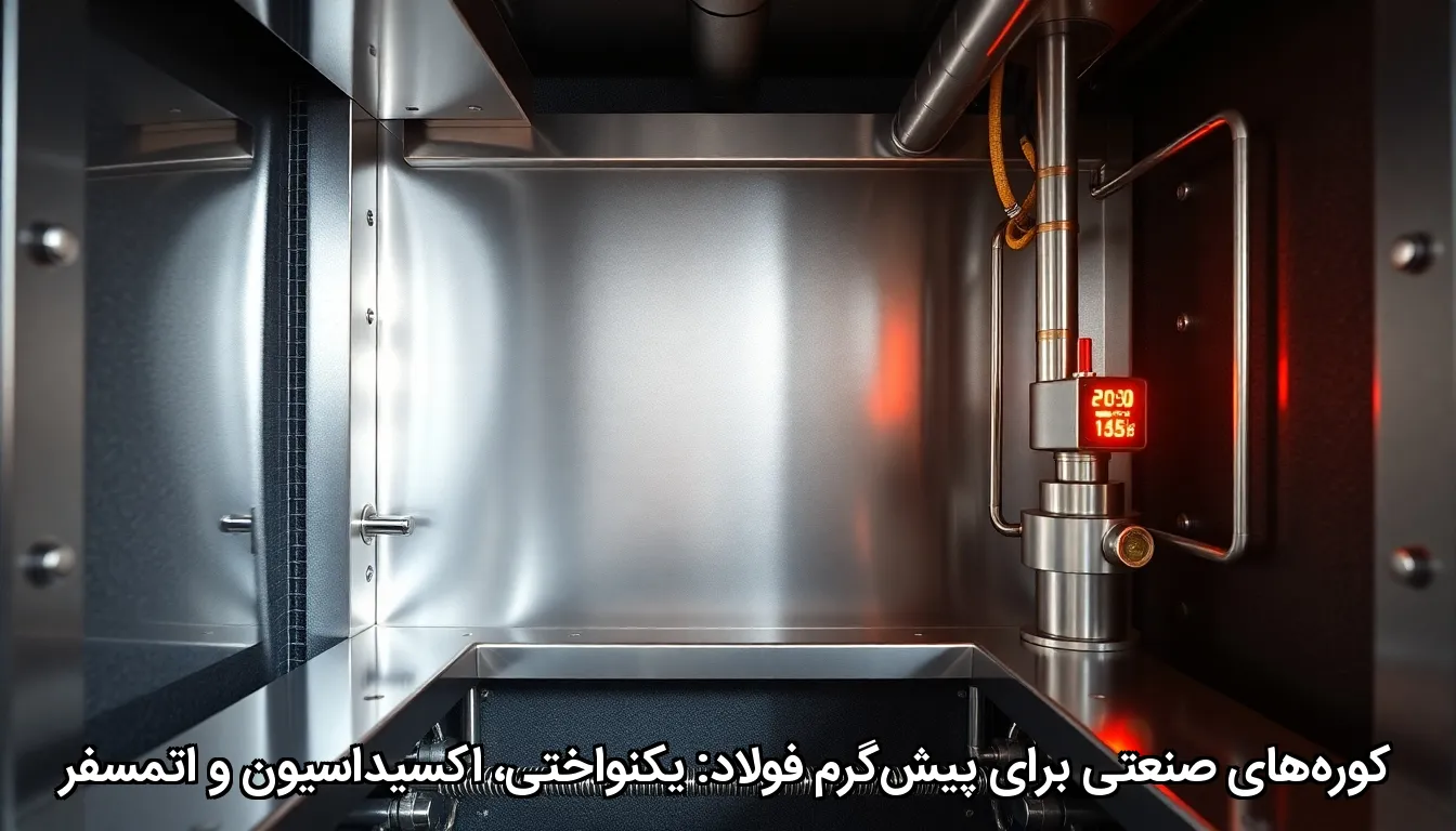 کوره‌های صنعتی برای پیش‌گرم فولاد یکنواختی، اکسیداسیون و اتمسفر
