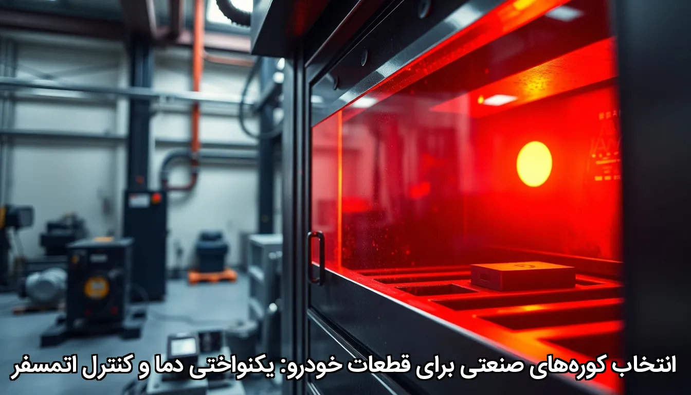 انتخاب کوره‌های صنعتی برای قطعات خودرو یکنواختی دما و کنترل اتمسفر