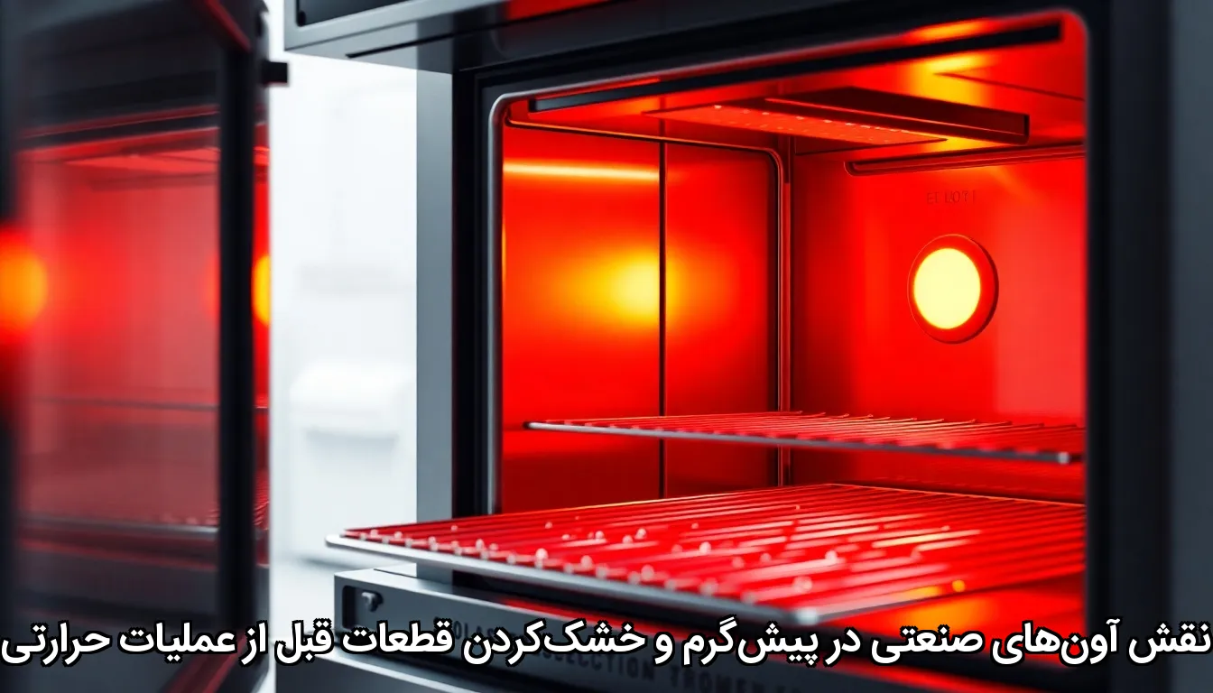 نقش آون‌های صنعتی در پیش‌گرم و خشک‌کردن قطعات قبل از عملیات حرارتی
