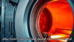 کوره‌های صنعتی در صنعت آلومینیوم هموژنازینگ بیلت تا ایجینگ پروفیل