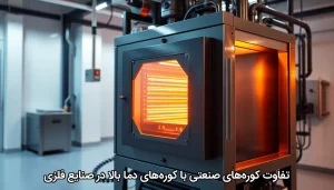 تفاوت کوره‌های صنعتی با کوره‌های دما بالا در صنایع فلزی