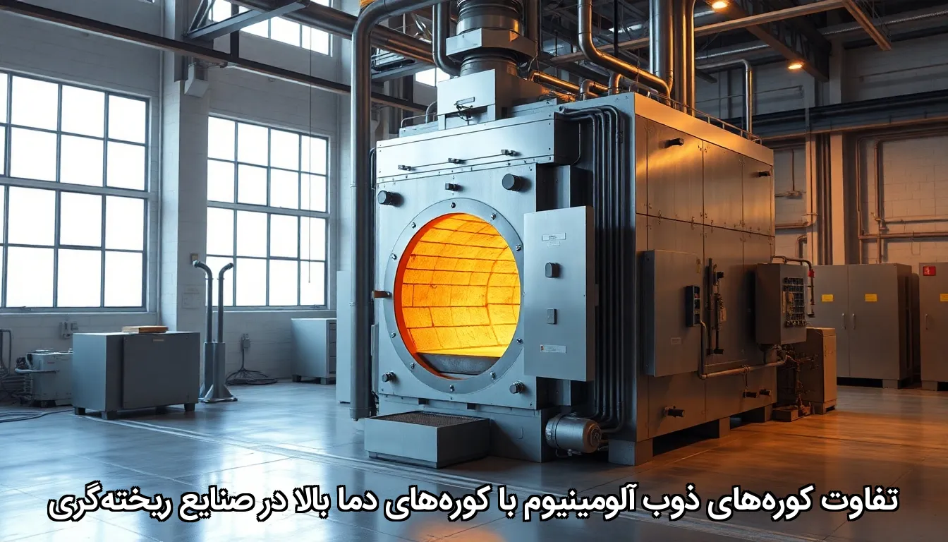 تفاوت کوره‌های ذوب آلومینیوم با کوره‌های دما بالا در صنایع ریخته‌گری